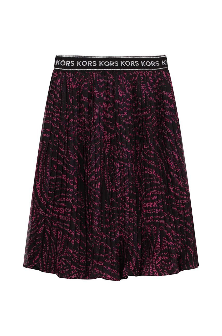 E-shop Dětská sukně Michael Kors černá barva, midi