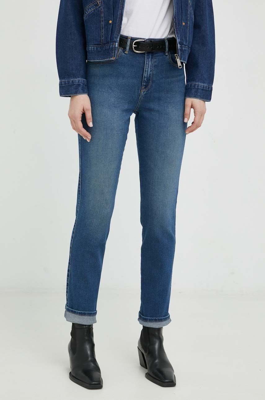 Wrangler jeansi Slim Blue Noise femei high waist Pret Mic answear.ro imagine noua gjx.ro