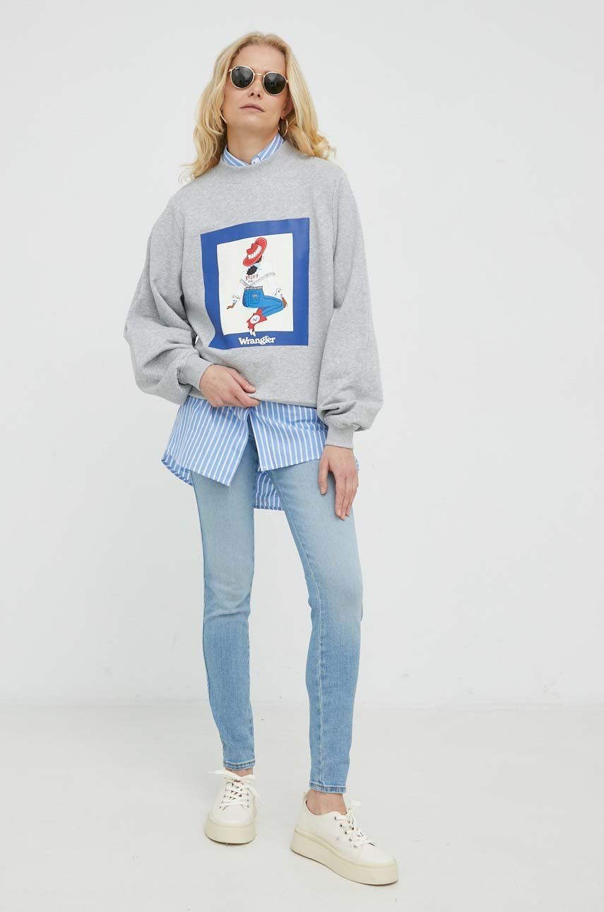 

Джинсы Wrangler Skinny White Noise женские средняя посадка