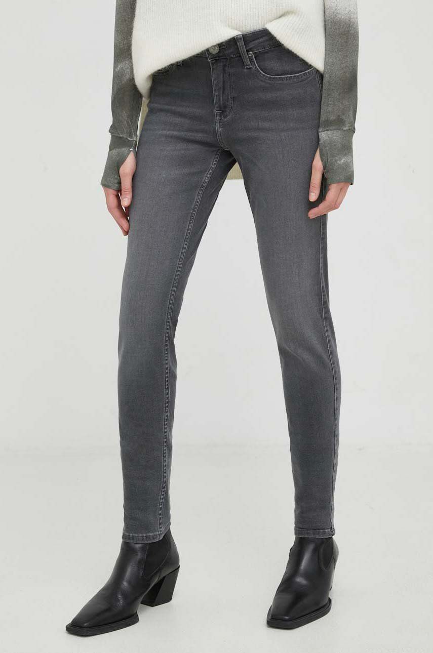 Lee jeansi Scarlett Washed Grey femei , medium waist answear.ro