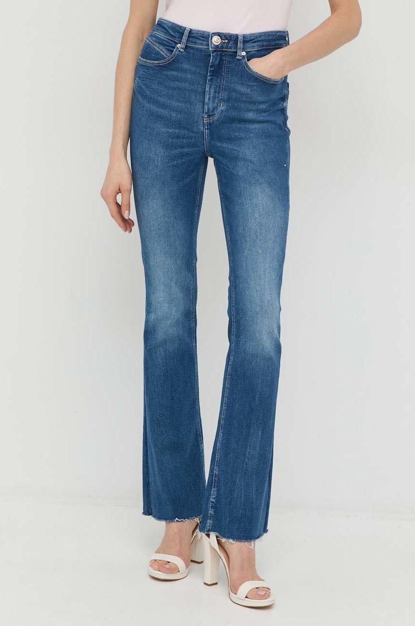 

Дънки Guess Pop 70s с висока талия, Син
