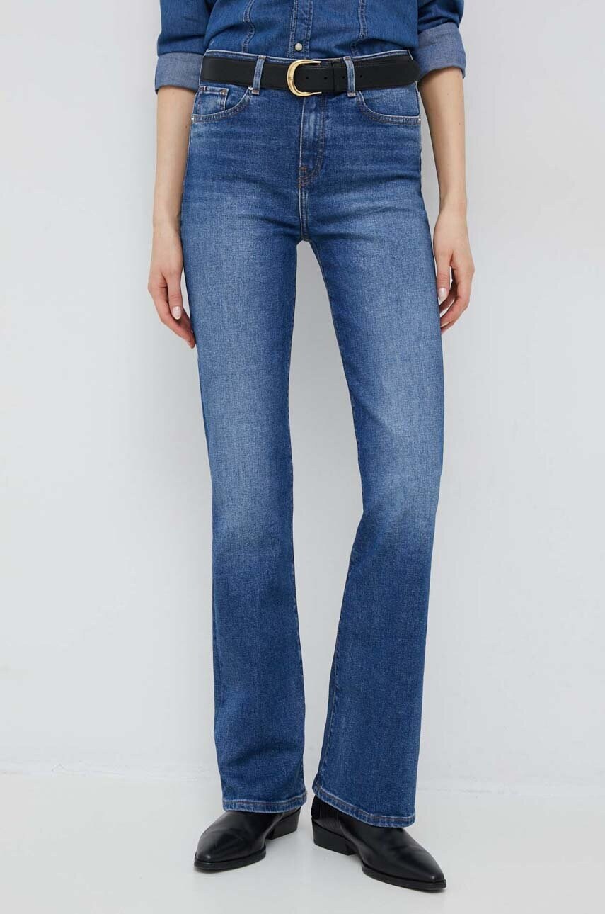 

Дънки Tommy Hilfiger Bootcut със стандартна талия, Син