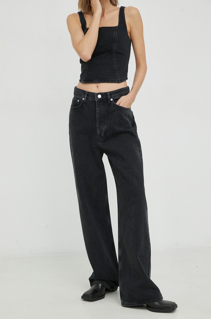 Samsoe Samsoe jeansy Shelly damskie high waist