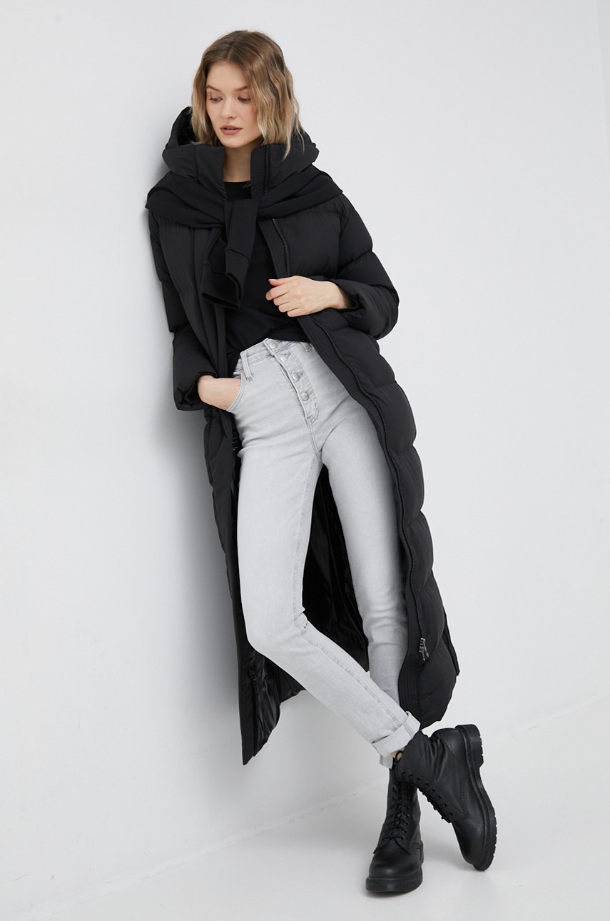 

Дънки Calvin Klein Jeans в с висока талия, Сив