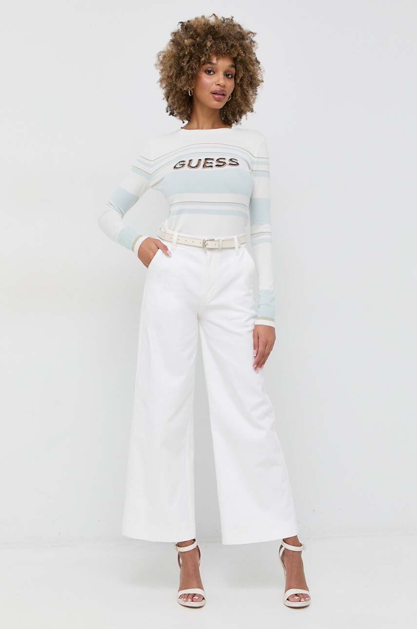 

Дънки Guess Dakota с висока талия, Бял