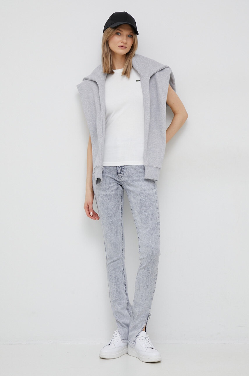 

Дънки Calvin Klein Jeans в с висока талия, Сив