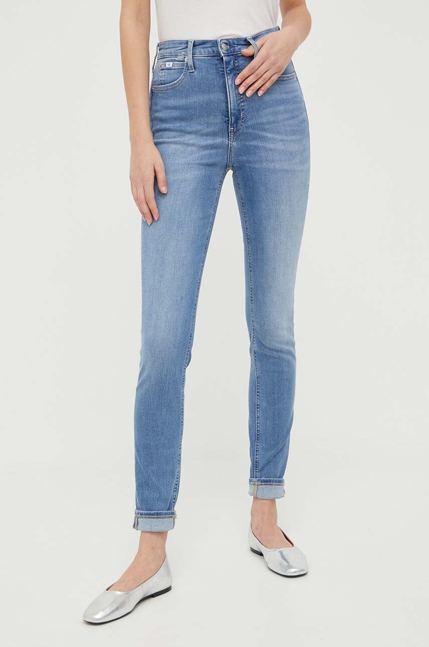 

Дънки Calvin Klein Jeans в синьо, Син