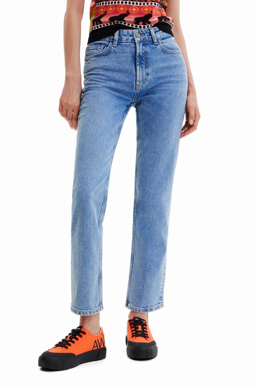 Desigual jeansi femei high waist answear.ro