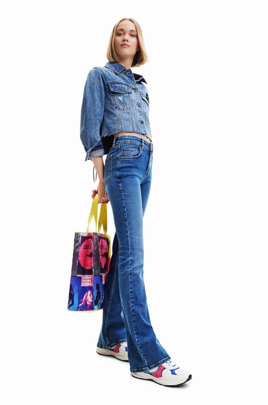 Desigual jeansi femei medium waist