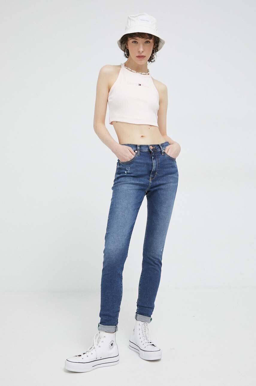 

Джинси Tommy Jeans Sylvia жіночі висока посадка