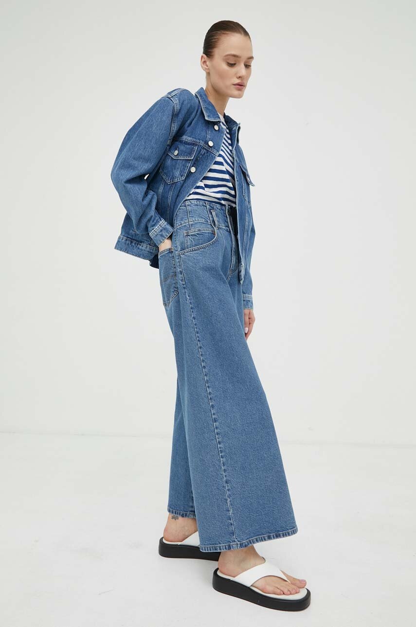 

Дънки Lee Pleated Straight Leg в синьо, Син