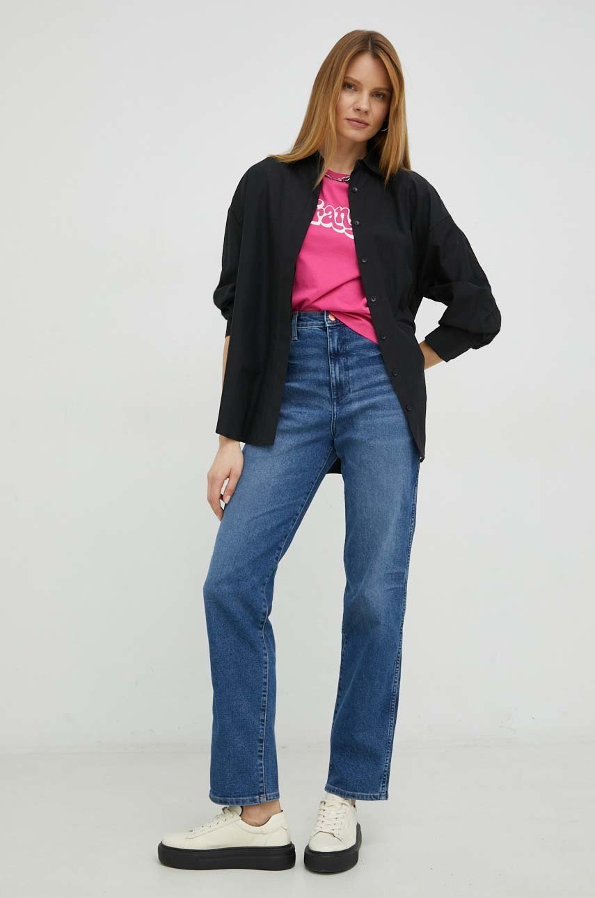 

Джинсы Wrangler Mom Straight женские высокая посадка damskie high waist