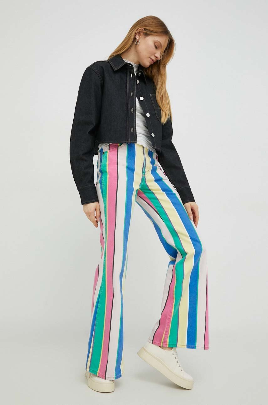 

Хлопковые джинсы Wrangler Wandered 622 женские высокая посадка damskie high waist