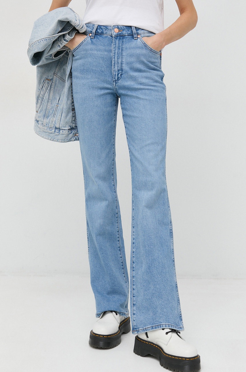 

Дънки Wrangler Westward с висока талия, Син
