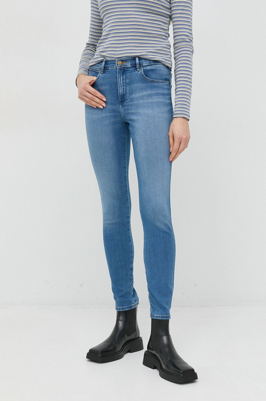Wrangler jeansi 630 femei high waist, damskie high waist 630