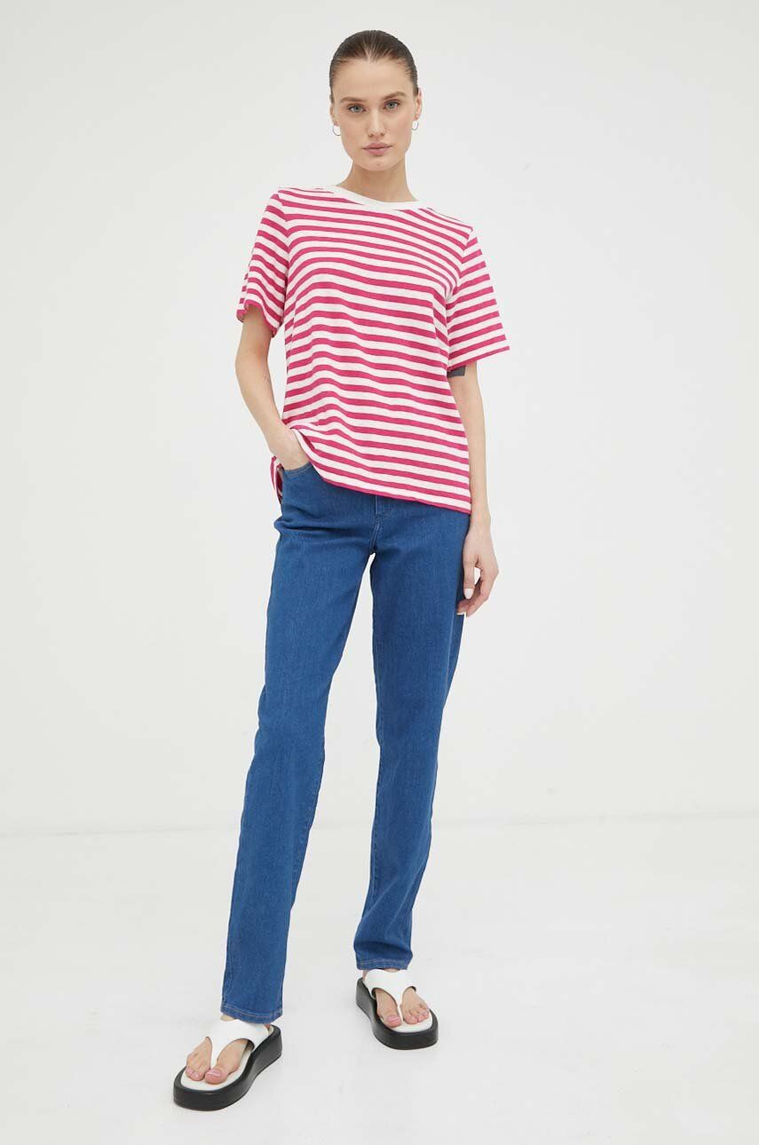 Wrangler jeansi Straight femei high waist answear.ro