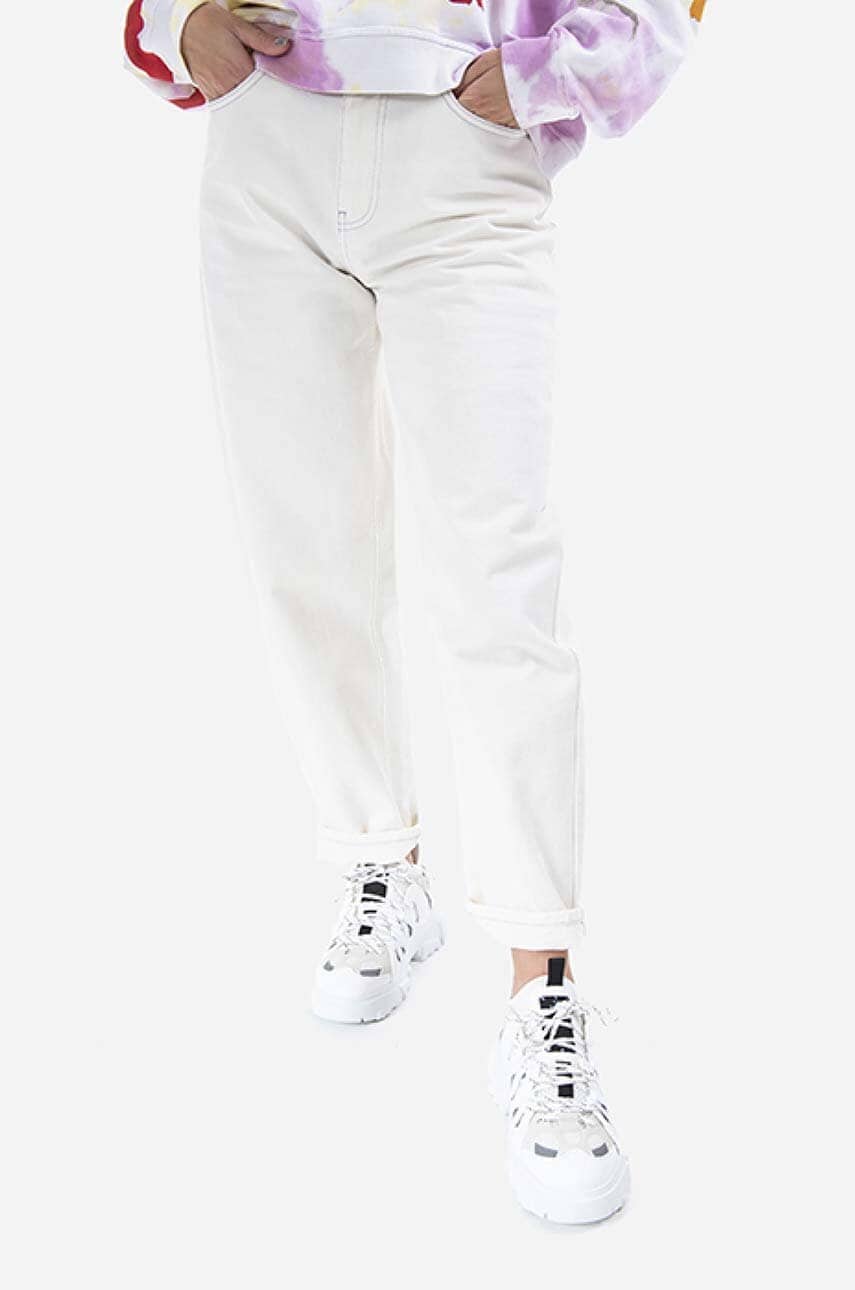 MCQ jeans femei high waist 648435RRR209001-CREAM MCQ jeans femei high waist 648435RRR209001-CREAM