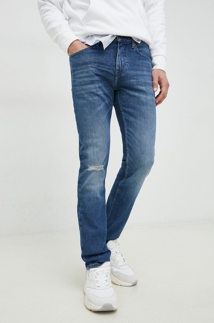 BOSS jeansi Delaware BOSS ORANGE barbati answear.ro imagine noua