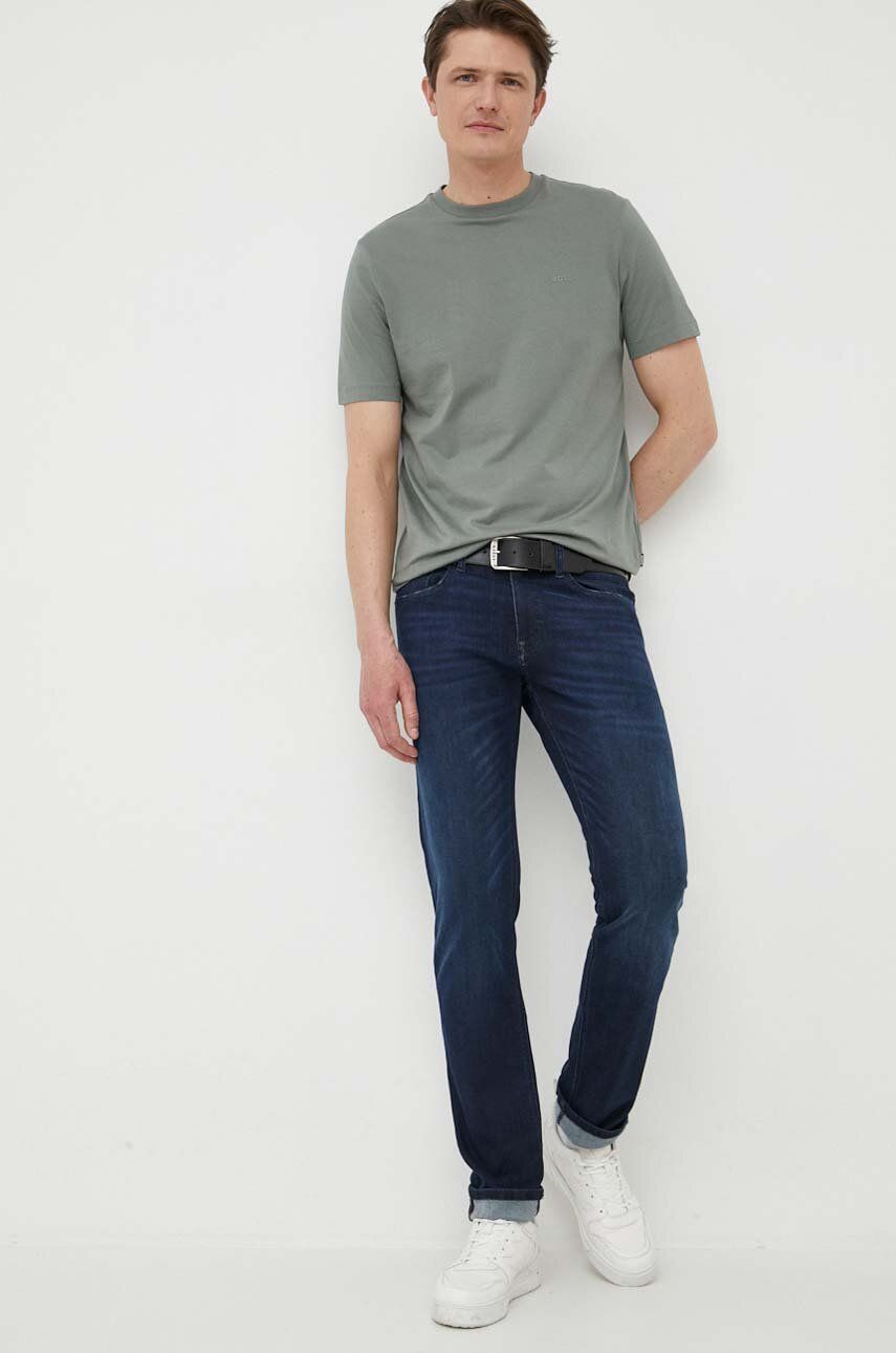 BOSS jeansi BOSS ORANGE barbati, culoarea albastru marin answear.ro imagine 2022