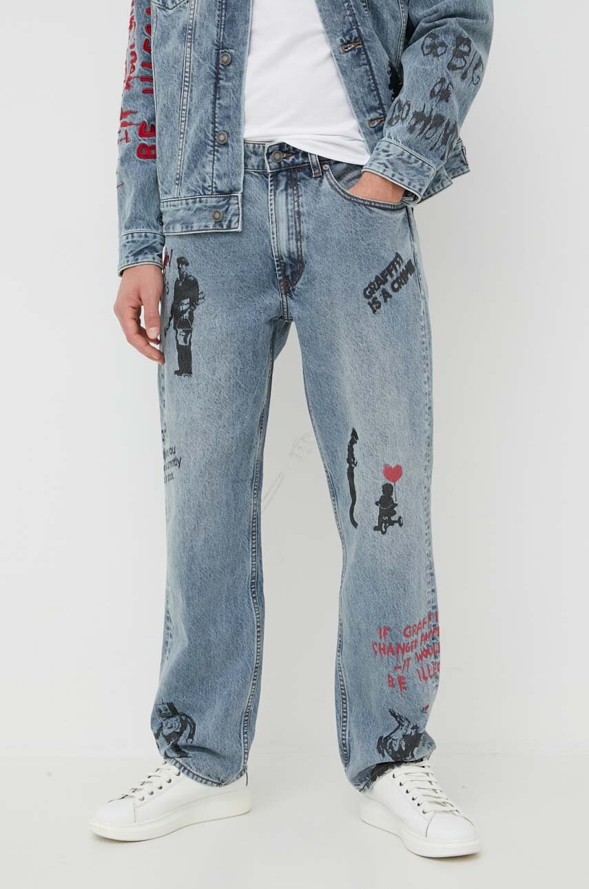

Дънки Guess x Banksy, Син