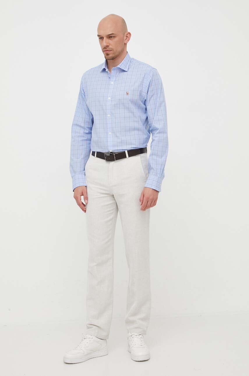 United Colors of Benetton pantaloni barbati, culoarea bej, drept