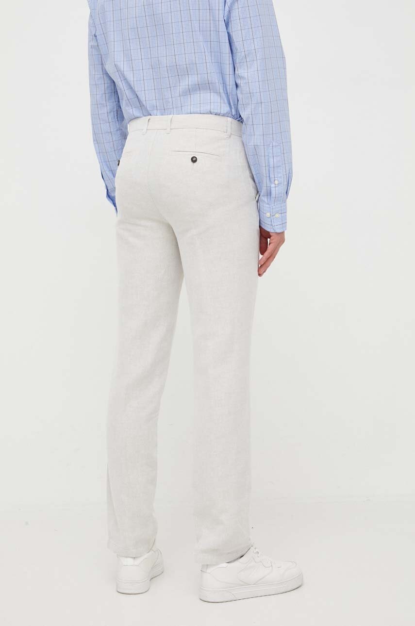 United Colors Of Benetton Pantaloni Barbati, Culoarea Bej, Drept