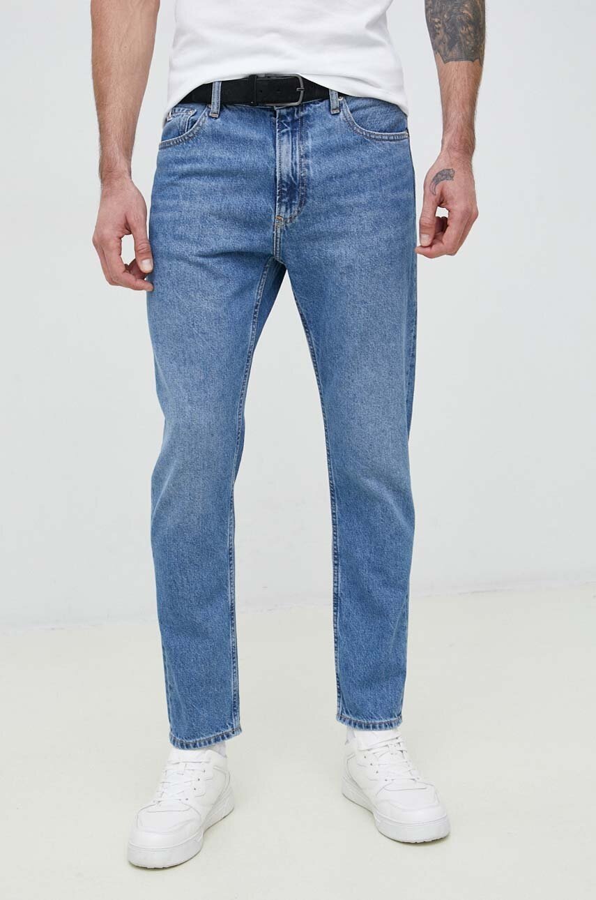 

Памучни дънки Calvin Klein Jeans в, Син