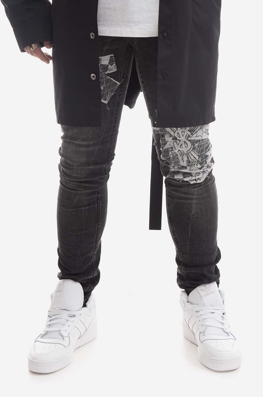 KSUBI jeanși Chitch Streets barbati MPS23DJ001-BLACK