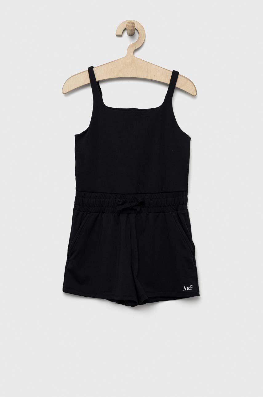 Abercrombie & Fitch Salopeta Copii Culoarea Negru