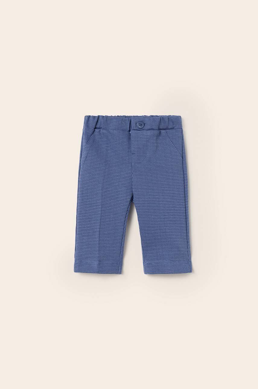 E-shop Kojenecké kalhoty Mayoral Newborn tmavomodrá barva, vzorované