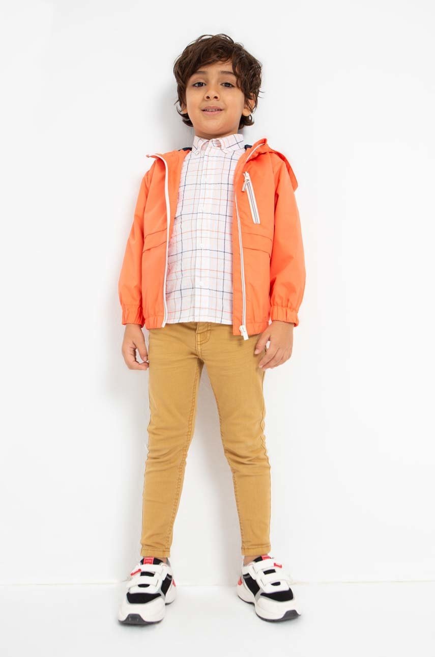 Детские брюки Mayoral цвет коричневый однотонные