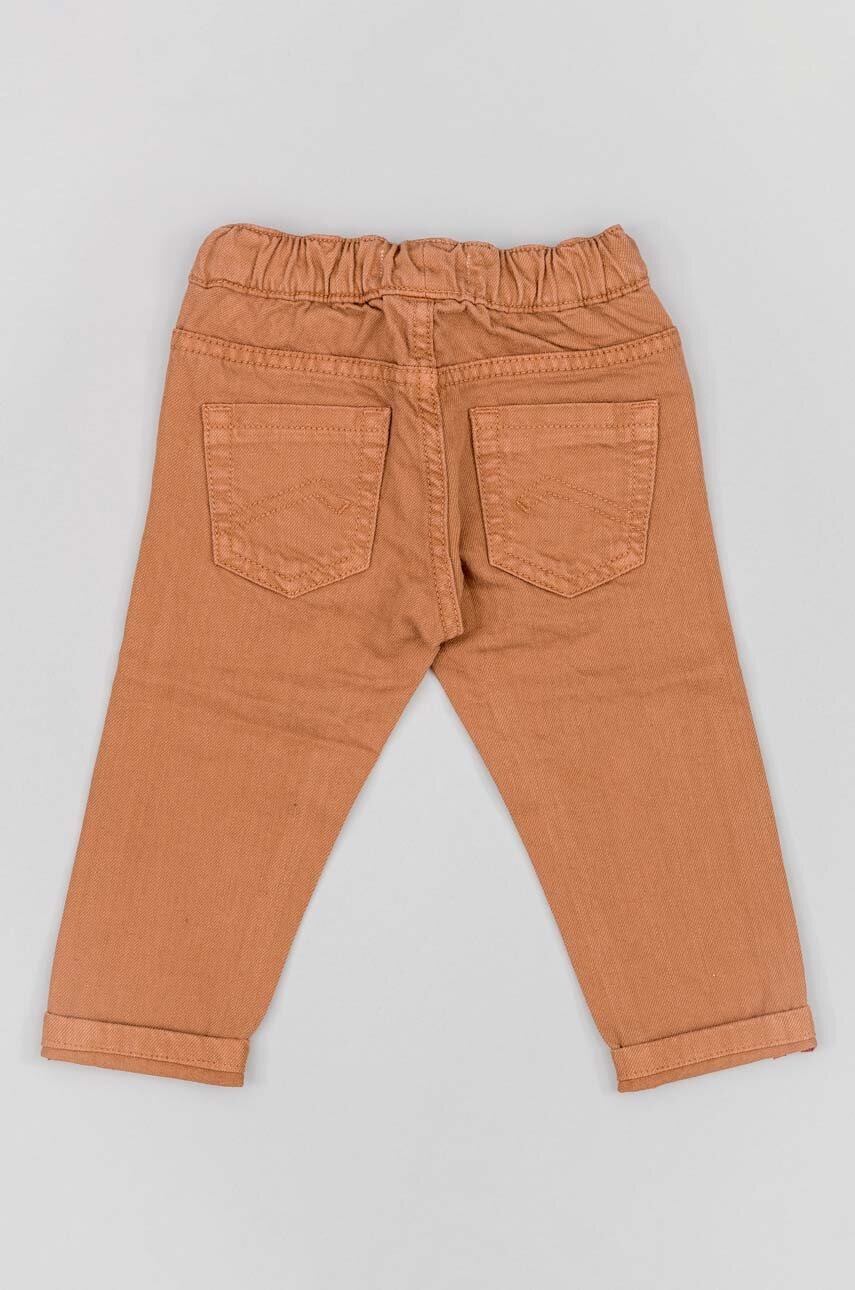 Брюки для младенцев zippy цвет коричневый однотонные Брюки для младенцев zippy цвет коричневый однотонные