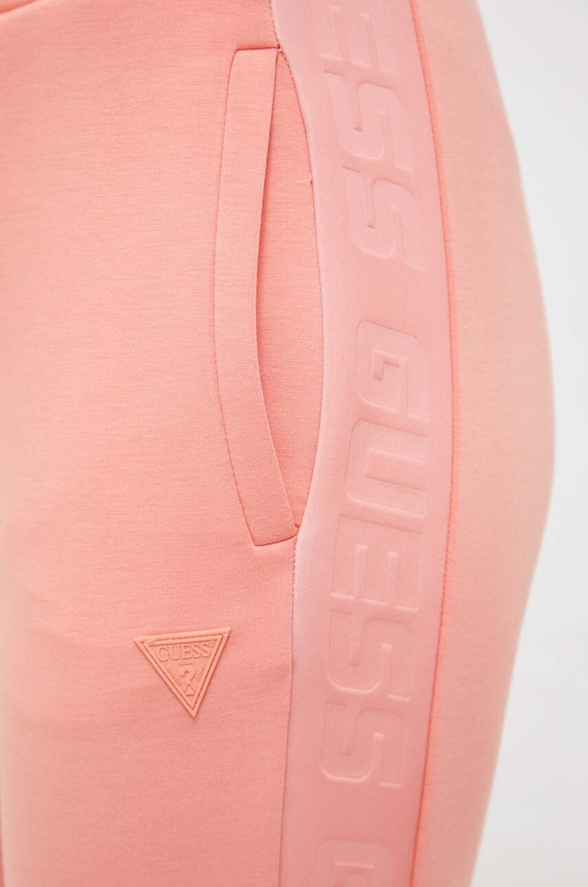 Παντελόνι φόρμας Guess χρώμα: πορτοκαλί φωτογραφία