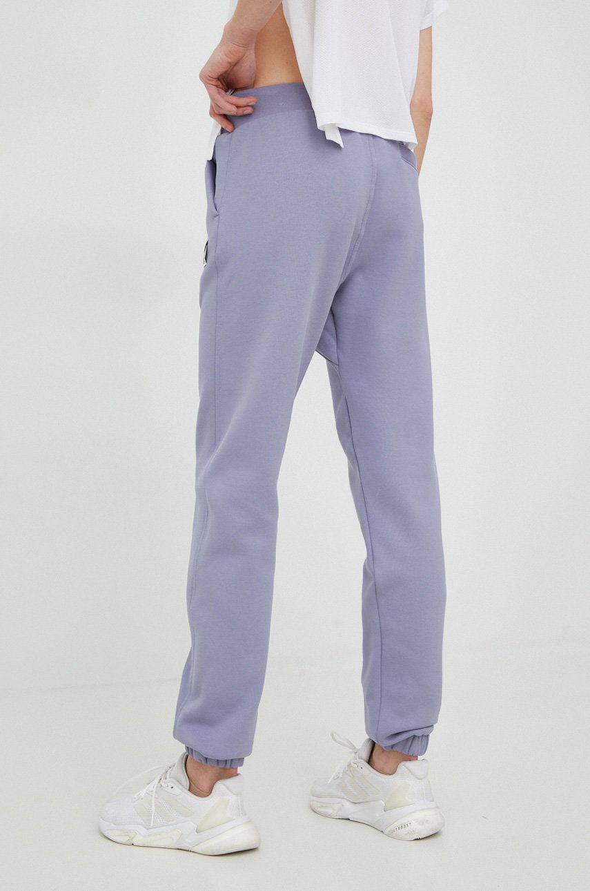 Adidas Pantaloni De Trening Femei, Culoarea Violet, Neted
