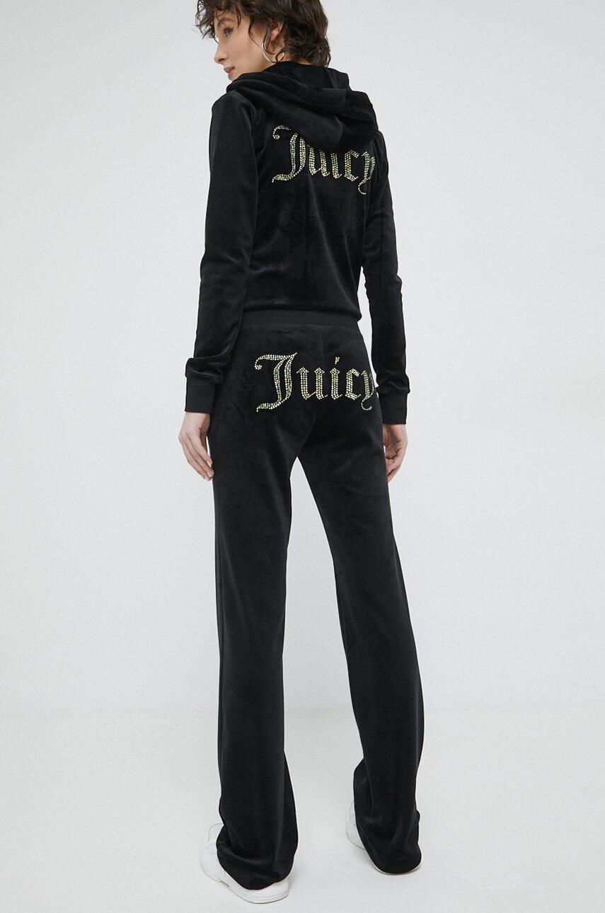

Спортивные штаны Juicy Couture Del Ray цвет чёрный с аппликацией
