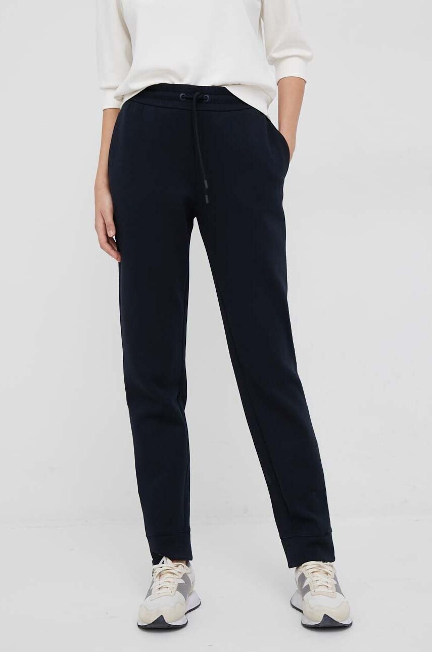 Emporio armani pantaloni de trening culoarea albastru marin