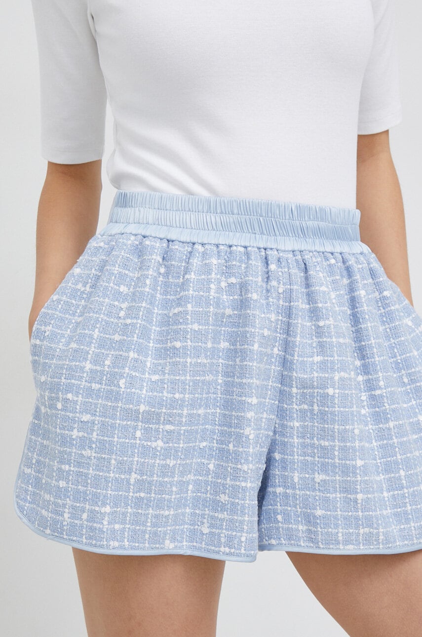Emporio armani pantaloni scurti din lana modelator, high waist