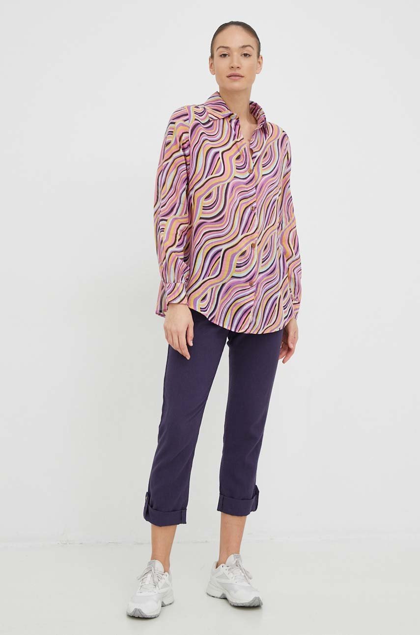 

Льняні штани Roxy жіночі пряме висока посадка