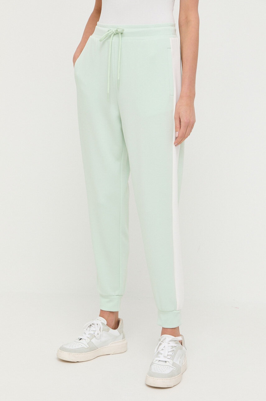 Max Mara Leisure Pantaloni De Trening Culoarea Verde, Modelator