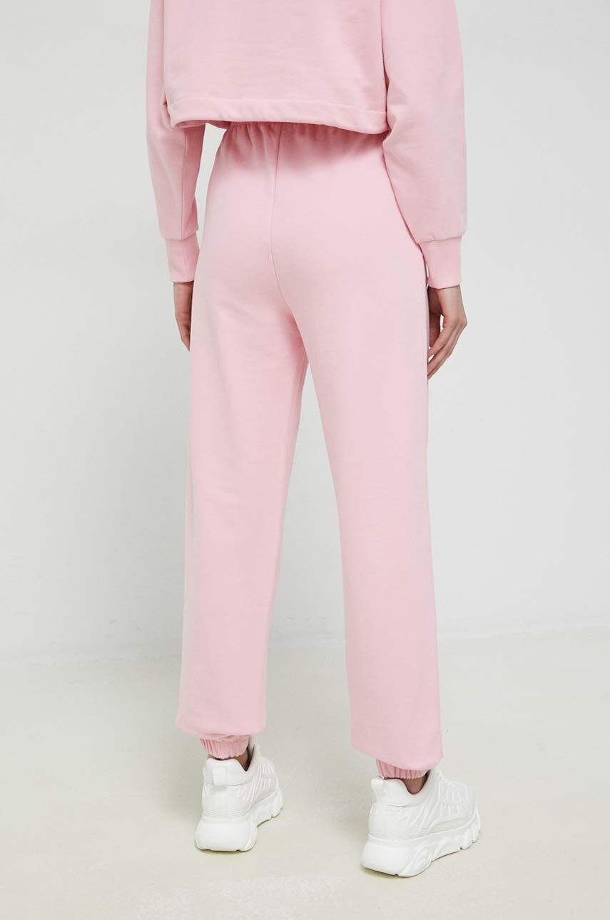 HUGO Pantaloni De Trening Din Bumbac Culoarea Roz, Cu Imprimeu