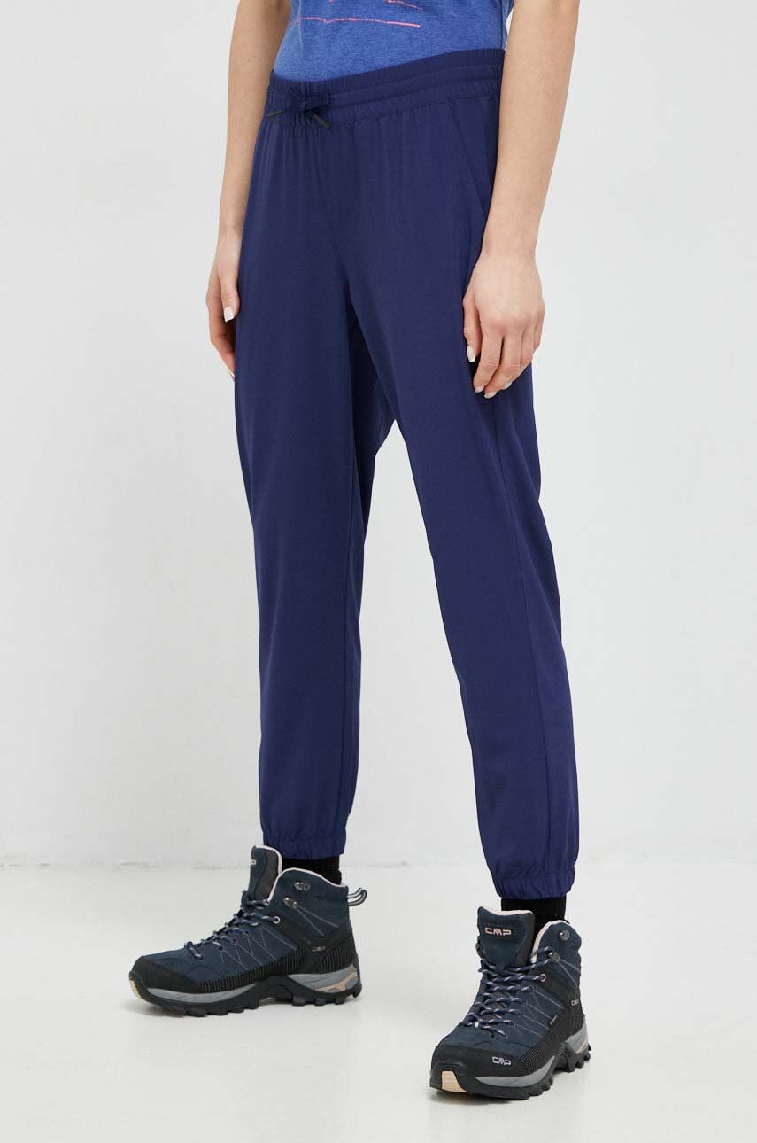 Outdoorové kalhoty Marmot Elda tmavomodrá barva - námořnická modř - 86 % Recyklovaný polyester