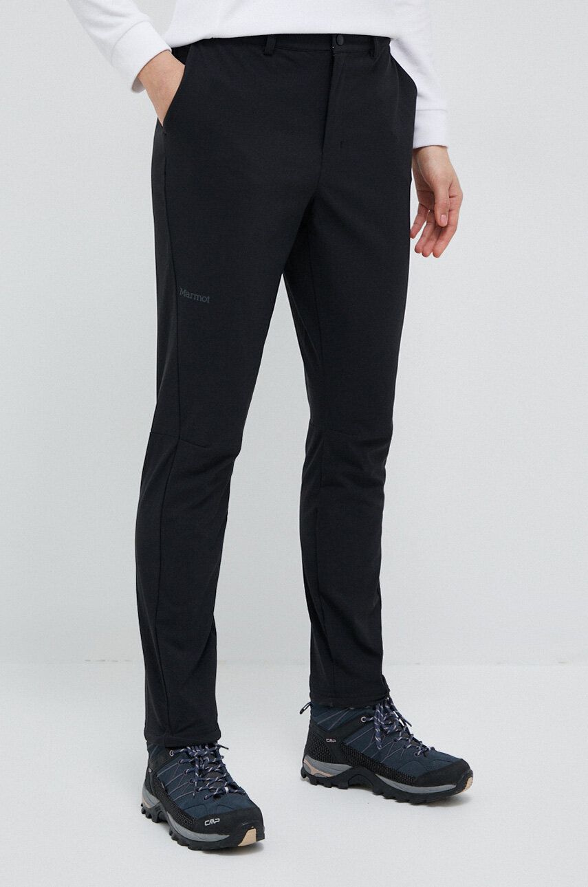 Marmot pantaloni de exterior Scree culoarea negru answear.ro