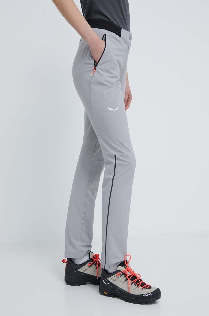 Salewa pantaloni de exterior Pedroc 4 DST culoarea gri Salewa pantaloni de exterior Pedroc 4 DST culoarea gri