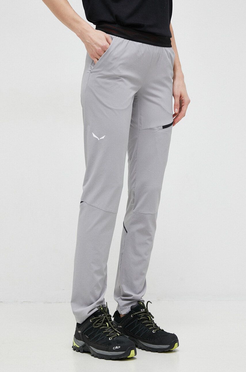 Salewa pantaloni de exterior Pedroc 2 DST culoarea gri