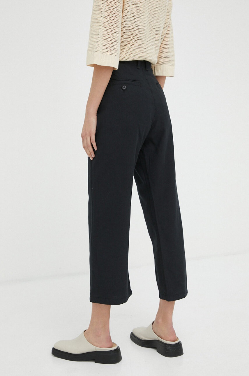 G-Star Raw Pantaloni Femei, Culoarea Negru, Drept, High Waist