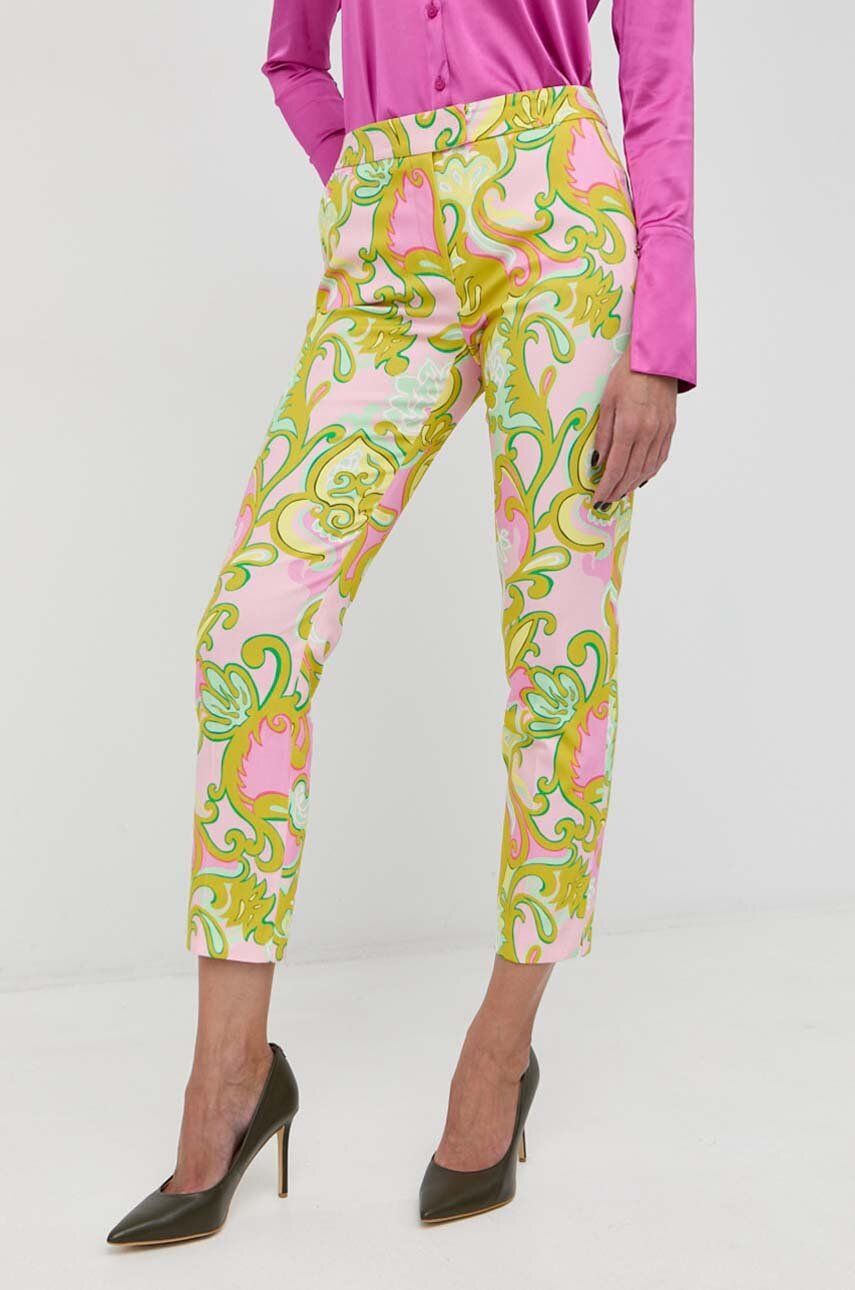 Luisa Spagnoli pantaloni femei, drept, high waist