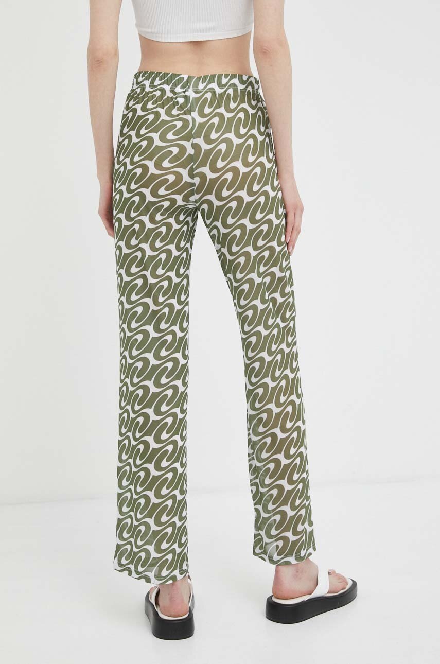 Résumé Pantaloni Femei, Culoarea Verde, Drept, High Waist