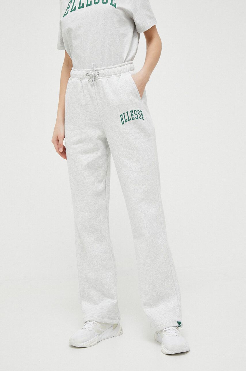 Ellesse Pantaloni De Trening Culoarea Gri, Cu Imprimeu