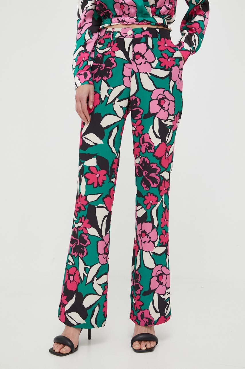 Kalhoty Morgan dámské, zvony, high waist - vícebarevná -  100 % Polyester