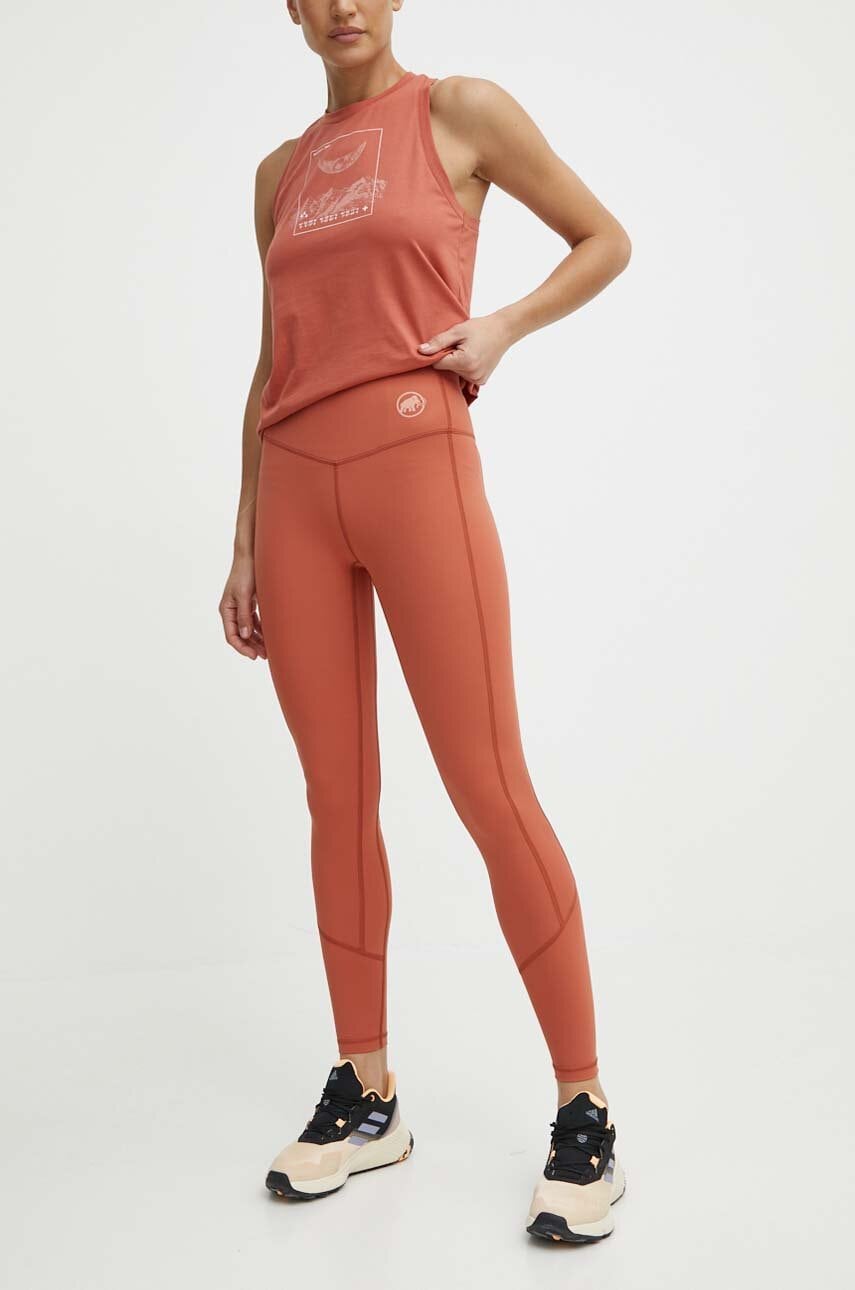 Mammut leggins sport Massone femei, culoarea roz, neted